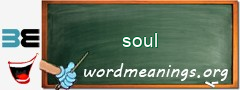 WordMeaning blackboard for soul